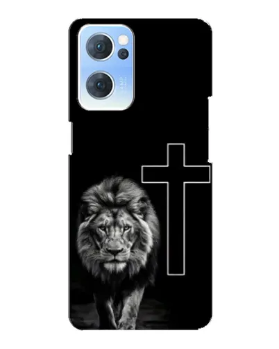 Чехол для OPPO Reno7 5G с картинкой «Лев и Крест» Чехол для OPPO Reno7 5G с картинкой «Лев и Крест»