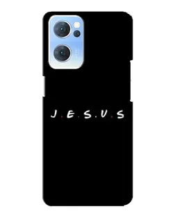 Чехол для OPPO Reno7 5G с картинкой «Точки веры J.E.S.U.S.»