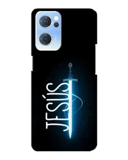 Чехол для OPPO Reno7 5G с картинкой «Меч Духа Jesus»