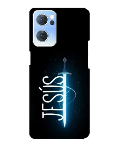 Чехол для OPPO Reno7 5G с картинкой «Меч Духа Jesus» Чехол для OPPO Reno7 5G с картинкой «Меч Духа Jesus»