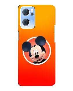 Чехол для OPPO Reno7 5G с картинкой «Mickey в круге»