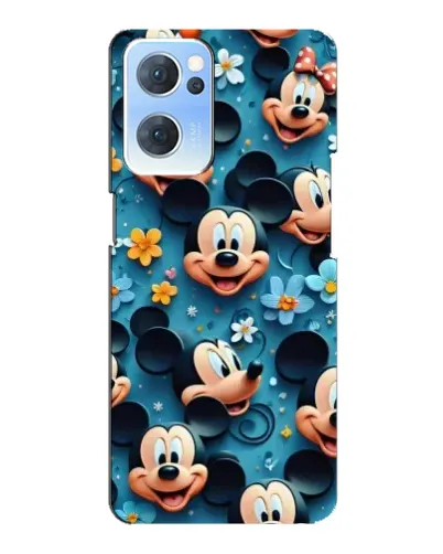 Чехол для OPPO Reno7 5G с картинкой «Паттерн Микки и Минни» Чехол для OPPO Reno7 5G с картинкой «Паттерн Микки и Минни»