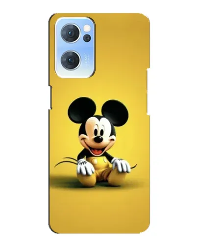 Чехол для OPPO Reno7 5G с картинкой «Микки на желтом» Чехол для OPPO Reno7 5G с картинкой «Микки на желтом»