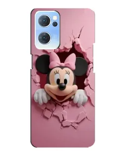 Чехол для OPPO Reno7 5G с картинкой «Минни сквозь стену»