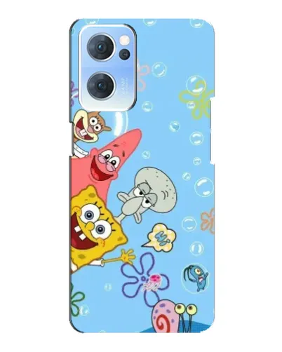 Чехол для OPPO Reno7 5G с картинкой «Веселые пузырьки»