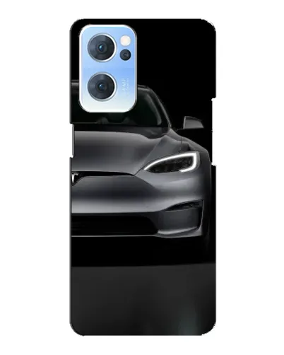 Чехол для OPPO Reno7 5G с картинкой «Tesla Model S Look»