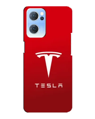 Чехол для OPPO Reno7 5G с картинкой «Tesla Red Classic»