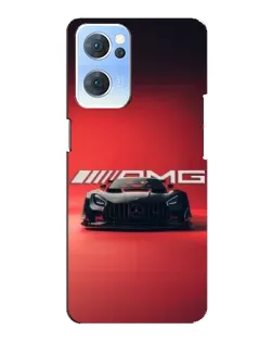 Чехол для OPPO Reno7 5G с картинкой «Mercedes AMG — красная линия»