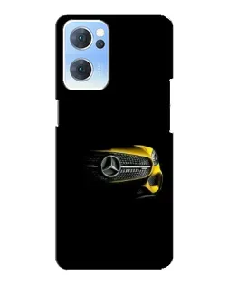 Чехол для OPPO Reno7 5G с картинкой «Mercedes — ретро стиль»