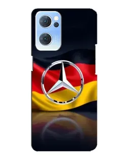 Чехол для OPPO Reno7 5G с картинкой «Mercedes — флаг Германии»