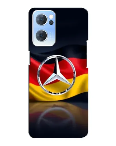 Чехол для OPPO Reno7 5G с картинкой «Mercedes — флаг Германии»