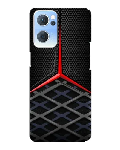 Чехол для OPPO Reno7 5G с картинкой «Mercedes Carbon Grid»