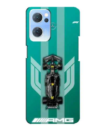 Чехол для OPPO Reno7 5G с картинкой «Mercedes AMG Petronas»