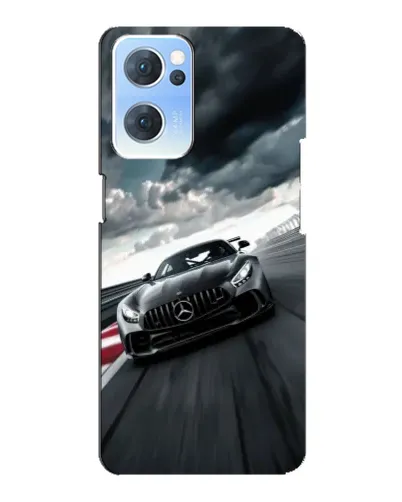 Чехол для OPPO Reno7 5G с картинкой «Гоночный Mercedes AMG»