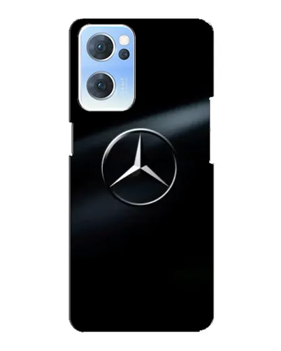Чехол для OPPO Reno7 5G с картинкой «Mercedes на металле» Чехол для OPPO Reno7 5G с картинкой «Mercedes на металле»