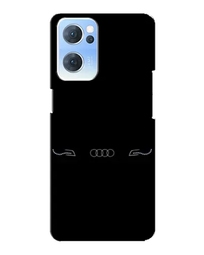 Чехол для OPPO Reno7 5G с картинкой «Audi — световой подпись»