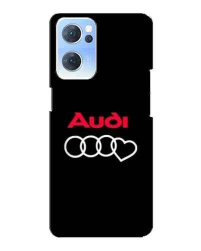Чехол для OPPO Reno7 5G с картинкой «Логотип Audi Heart»
