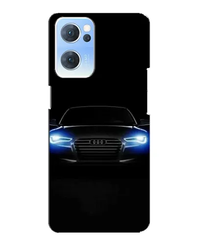 Чехол для OPPO Reno7 5G с картинкой «Audi в неоне»