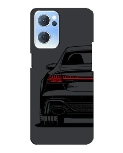 Чехол для OPPO Reno7 5G с картинкой «Задняя часть Audi — арт»
