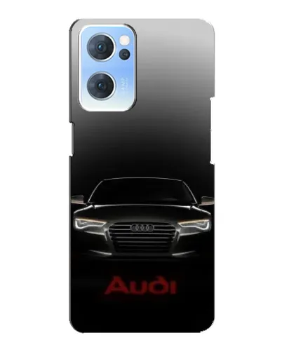 Чехол для OPPO Reno7 5G с картинкой «Audi — градиентный контур»