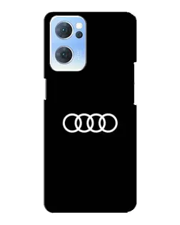 Чехол для OPPO Reno7 5G с картинкой «Audi White Logo»
