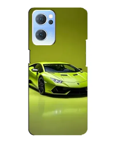 Чехол для OPPO Reno7 5G с картинкой «Салатовый Lamborghini Huracan» Чехол для OPPO Reno7 5G с картинкой «Салатовый Lamborghini Huracan»