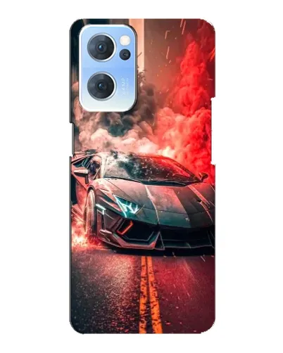 Чехол для OPPO Reno7 5G с картинкой «Lamborghini красный дым» Чехол для OPPO Reno7 5G с картинкой «Lamborghini красный дым»