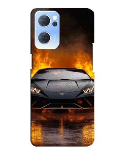Чехол для OPPO Reno7 5G с картинкой «Lamborghini в огне» Чехол для OPPO Reno7 5G с картинкой «Lamborghini в огне»