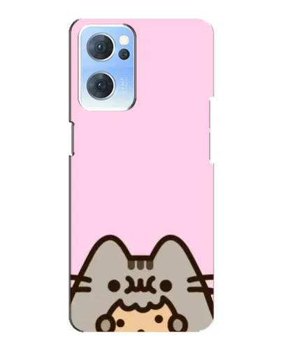 Чехол для OPPO Reno7 5G с картинкой «Pusheen и печенье» Чехол для OPPO Reno7 5G с картинкой «Pusheen и печенье»