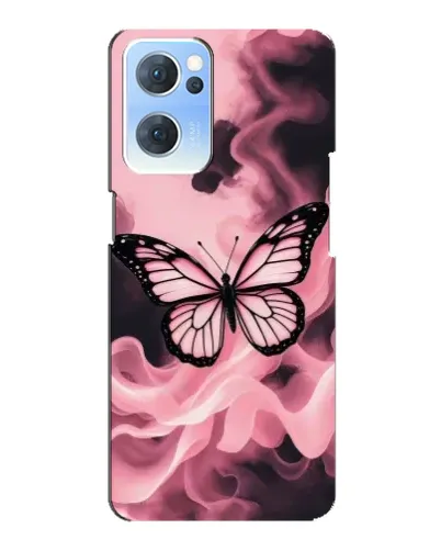 Чехол для OPPO Reno7 5G с картинкой «Бабочка в дыму» Чехол для OPPO Reno7 5G с картинкой «Бабочка в дыму»