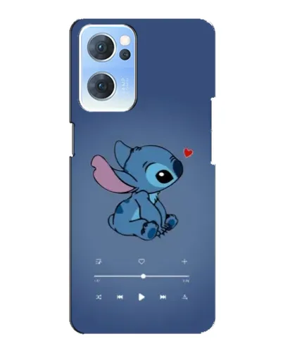 Чехол для OPPO Reno7 5G с картинкой «Музыкальный Stitch»