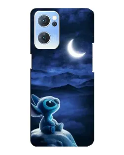 Чехол для OPPO Reno7 5G с картинкой «Лунная ночь Стича»