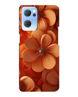 Чехол для OPPO Reno7 5G с картинкой «Оранжевый макро цветок»