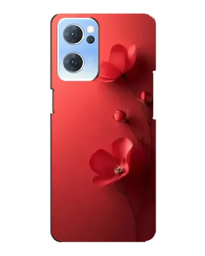 Чехол для OPPO Reno7 5G с картинкой «Маковые соцветия»