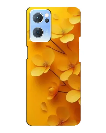 Чехол для OPPO Reno7 5G с картинкой «Золотые лепестки»