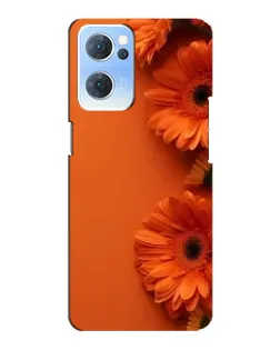 Чехол для OPPO Reno7 5G с картинкой «Оранжевые герберы»