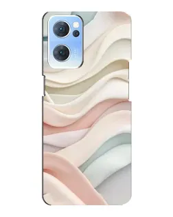 Чехол для OPPO Reno7 5G с картинкой «Пастельные нежные волны»
