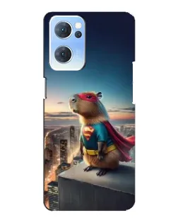 Чехол для OPPO Reno7 5G с картинкой «Капи-мен супергерой»
