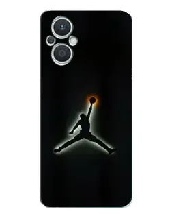 Чехол для OPPO Reno7 Lite (5G) с картинкой «Jordan Gradient Logo»