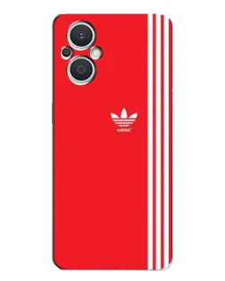 Чехол для OPPO Reno7 Lite (5G) с картинкой «Красный минимализм Adidas» Чехол для OPPO Reno7 Lite (5G) с картинкой «Красный минимализм Adidas»