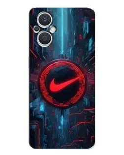 Чехол для OPPO Reno7 Lite (5G) с картинкой «Техногенный стиль Nike» Чехол для OPPO Reno7 Lite (5G) с картинкой «Техногенный стиль Nike»