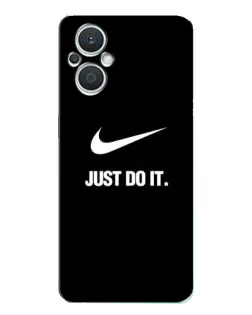 Чехол для OPPO Reno7 Lite (5G) с картинкой «Классический принт Nike» Чехол для OPPO Reno7 Lite (5G) с картинкой «Классический принт Nike»
