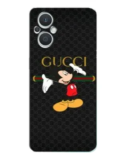 Чехол для OPPO Reno7 Lite (5G) с картинкой «Микки Маус Gucci» Чехол для OPPO Reno7 Lite (5G) с картинкой «Микки Маус Gucci»