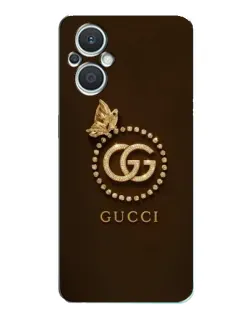 Чехол для OPPO Reno7 Lite (5G) с картинкой «Gucci — золотая бабочка» Чехол для OPPO Reno7 Lite (5G) с картинкой «Gucci — золотая бабочка»