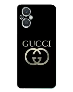 Чехол для OPPO Reno7 Lite (5G) с картинкой «Gucci — золото на черном» Чехол для OPPO Reno7 Lite (5G) с картинкой «Gucci — золото на черном»