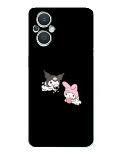 Чехол для OPPO Reno7 Lite (5G) с картинкой «My Melody и Kuromi»