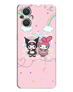 Чехол для OPPO Reno7 Lite (5G) с картинкой «My Melody и Kuromi»