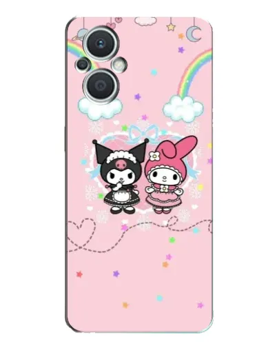 Чехол для OPPO Reno7 Lite (5G) с картинкой «My Melody и Kuromi» Чехол для OPPO Reno7 Lite (5G) с картинкой «My Melody и Kuromi»