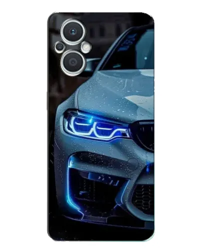 Чехол для OPPO Reno7 Lite (5G) с картинкой «Взгляд BMW с синими фарами» Чехол для OPPO Reno7 Lite (5G) с картинкой «Взгляд BMW с синими фарами»