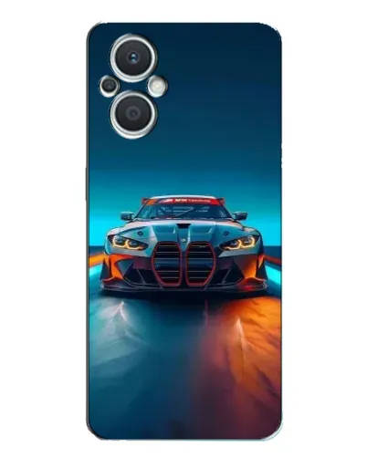 Чехол для OPPO Reno7 Lite (5G) с картинкой «BMW — огни неона» Чехол для OPPO Reno7 Lite (5G) с картинкой «BMW — огни неона»